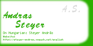 andras steyer business card